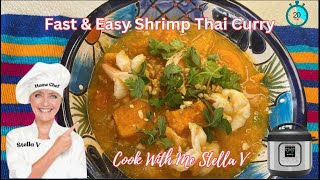 A Delicious Instant Pot Thai Shrimp Dinner  20 minutes  thaifood [upl. by Matheny]