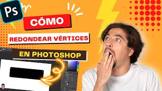 Como redondear VÉRTICES de las formas en PHOTOSHOP 🤔💥 [upl. by Hamrnand]