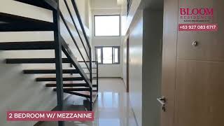 SMDC BLOOM RESIDENCES 2 BEDROOM WITH MEZZANINE [upl. by Isayg]