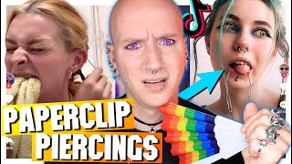 Reacting To New TikTok Piercing Fails  Roly Reacts [upl. by Elocim119]