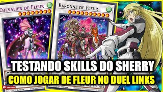 DECK META F2P  COMO JOGAR COM O NOVO DECK BARONNE DE FLEUR DO SHERRY LEBLANC NO YUGIOH DUEL LINKS [upl. by Oneal]