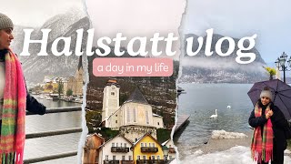 Exploring Hallstatt  Austrias RealLife Frozen Winter Wonderland  Austria Vlog [upl. by Aved]