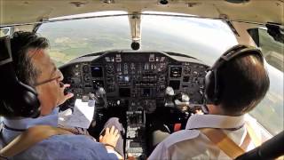 Citation V  procedure turn ILS  advanced flight training [upl. by Photima844]