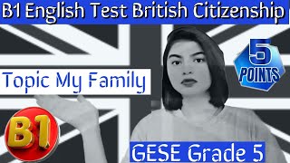 Full Test B1 English test GESE Grade 5  SELT British Citizenship Trinity College London ILR UK [upl. by Orna]