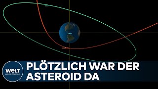 EXTREM NAH Fast unbemerkt  Großer Asteroid schrammt knapp an der Erde vorbei [upl. by Ardnu]