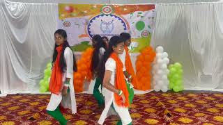 8th std girls from Malleshpalya performance on Independence Day [upl. by Seugram250]