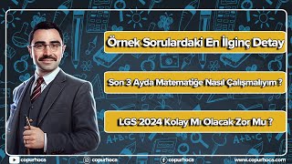 LGSye 89 Gün Kaldı  Şubat Ayı Örnek Sorularındaki Detay LGS 2024 Kolay Mı Olacak Zor Mu [upl. by Rowland]