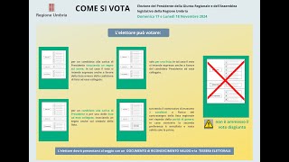 Regionali 2024 in Umbria come si vota La guida [upl. by Yenaj]