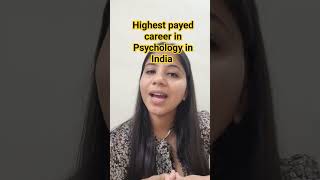 Highest payed psychology jobs in India [upl. by Yklam]