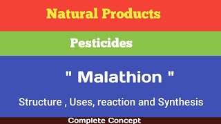 Malathion pesticide  Structure  Uses  reaction and synthesis [upl. by Willetta]