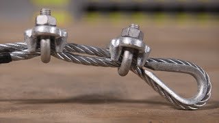 How To Work With Wire Rope and Wire Rope Clips [upl. by Aneehsram]