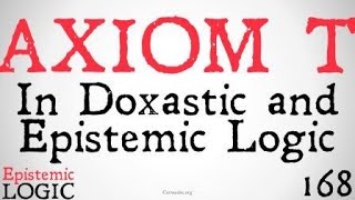 Axiom T Epistemic and Doxastic Logic [upl. by Tybi]