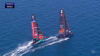 Hunting Alinghi Red Bull Racing for a split tack start [upl. by Budd274]