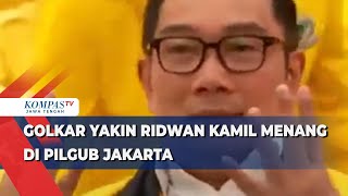 Golkar Yakin Ridwan Kamil Menang di Pilgub Jakarta [upl. by Rabin469]