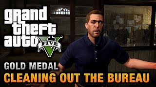 GTA 5  Mission 61  Cleaning out the Bureau 100 Gold Medal Walkthrough [upl. by Manwell431]