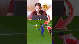 Neymar reaction when he watches his own skills 🤩🔥neymar skills barca [upl. by Koah330]