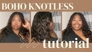 LETS DO BOHO PLAITS HUMAN HAIR UNDER 150NO SYNTHETIC HAIR [upl. by Mcdade]