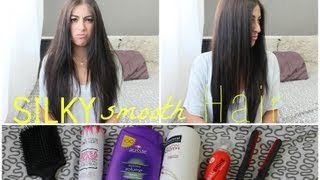 How I get SILKY SMOOTH Hair Hair Routine [upl. by Lupita]