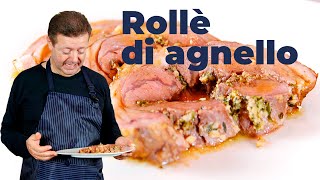 ROLLÈ DI AGNELLO  Con ripieno di erbe aromatiche e noci [upl. by Hogen]