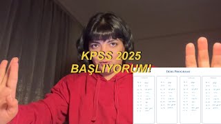 KPSS 2025 ders programı ve başlamanın zorluğu [upl. by Amorette]