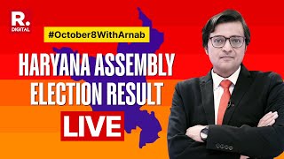 Haryana Assembly Election Results LIVE Constituencywise Updates And Fastest Trends With Arnab [upl. by Ada121]