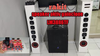 josss  speaker aktiv gainclone lm3886tf [upl. by Nellek918]