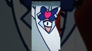 Drawing Sir Pentious as an ANGEL drawing hazbinhotel art [upl. by Durware]