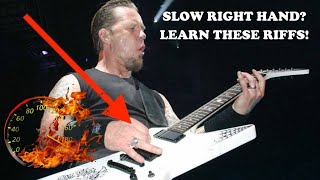 Learn how to IMPROVE DOWNPICKING with these METALLICA RIFFS [upl. by Jecon]