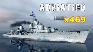 World of WarShips Adriatico  3 Kills 213K Damage [upl. by Herries]