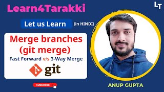 5 Merging branches  git merge hindi [upl. by Essirahs]