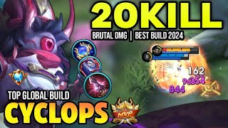 CYCLOPS BEST BUILD 2024  BUILD TOP GLOBAL CYCLOPS GAMEPLAY  MOBILE LEGENDS✓ [upl. by Livingstone220]