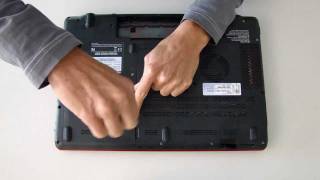 Toshiba Qosmio F750 Series HDD Replacement [upl. by Oxford]