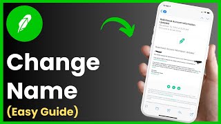 How To Change Name On Robinhood Account  Modify Username On Robinhood Account 2024 [upl. by Prisilla]