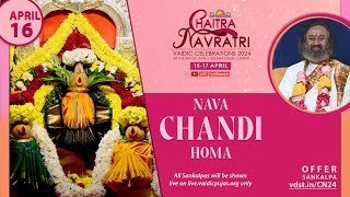 Chaitra navaratri  Nava Chandi Homa  16 April 2024 [upl. by Marika]