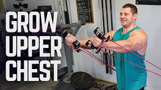 Build Your Upper Chest with Bands  Top 3 Upper Chest Exercises [upl. by Nahtnaoj]