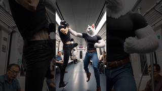 Dad Cat save his son from terrorist 🙀 cat catsoftiktok shortsfeed trendingshorts viralshorts [upl. by Emoreg]