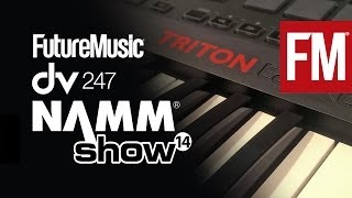 NAMM 2014 Korg Taktile MIDI controllers and Triton Taktile synths [upl. by Howenstein]