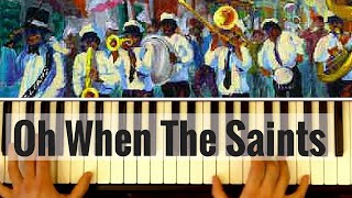 Oh When The Saints Go Marching In Piano tutorial Nederlands [upl. by Otrebogad]