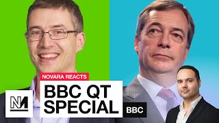 Novara REACTS To BBCQT Special w Nigel Farage amp Adrian Ramsay [upl. by Edas]