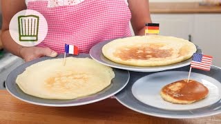 Pfannkuchen Crêpe oder doch lieber einen Pancake chefkoch [upl. by Sherman595]