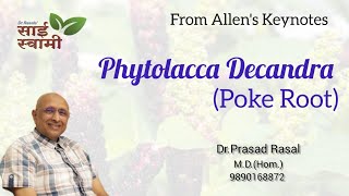 My Experiences with Phytolacca Decandra [upl. by Hogan]