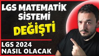 LGS 2024te BÜYÜK DEĞİŞİKLİK❗️LGS Matematik Dersine DİKKAT [upl. by Doralynn618]