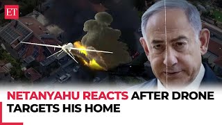 We’re going to… Israeli PM Benjamin Netanyahu reacts after drone targets his home [upl. by Enitselec]