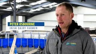 Automated Dairymaster 44 point Rotary Milking Parlour on the Osbourne farm [upl. by Wurst472]