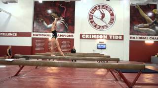 Alabama Gymnastics Magic Monday with Lora Leigh Frost on the Balance Beam [upl. by Anilatac]