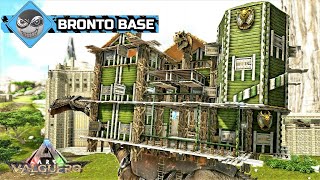 ARK Survival Evolved  Bronto Saddle Platform Build  Medieval House Design Speed Build [upl. by Aynnek54]