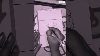 meena cartoon quick drawing 5  meena quick drawing tutorial  ytshorts meenaarts cartoondrawing [upl. by Hawkie]