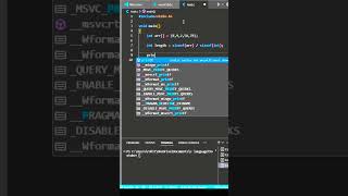 Find Length of array in c language  C Language shorts short viralshorts arraysinc [upl. by Lewellen468]