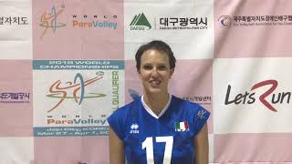 Qual Femminili Mondiali Sitting Sara Cirelli [upl. by Dent]