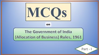 MCQs on AOBR  Allocation of Business Rules  Part I [upl. by Garret784]